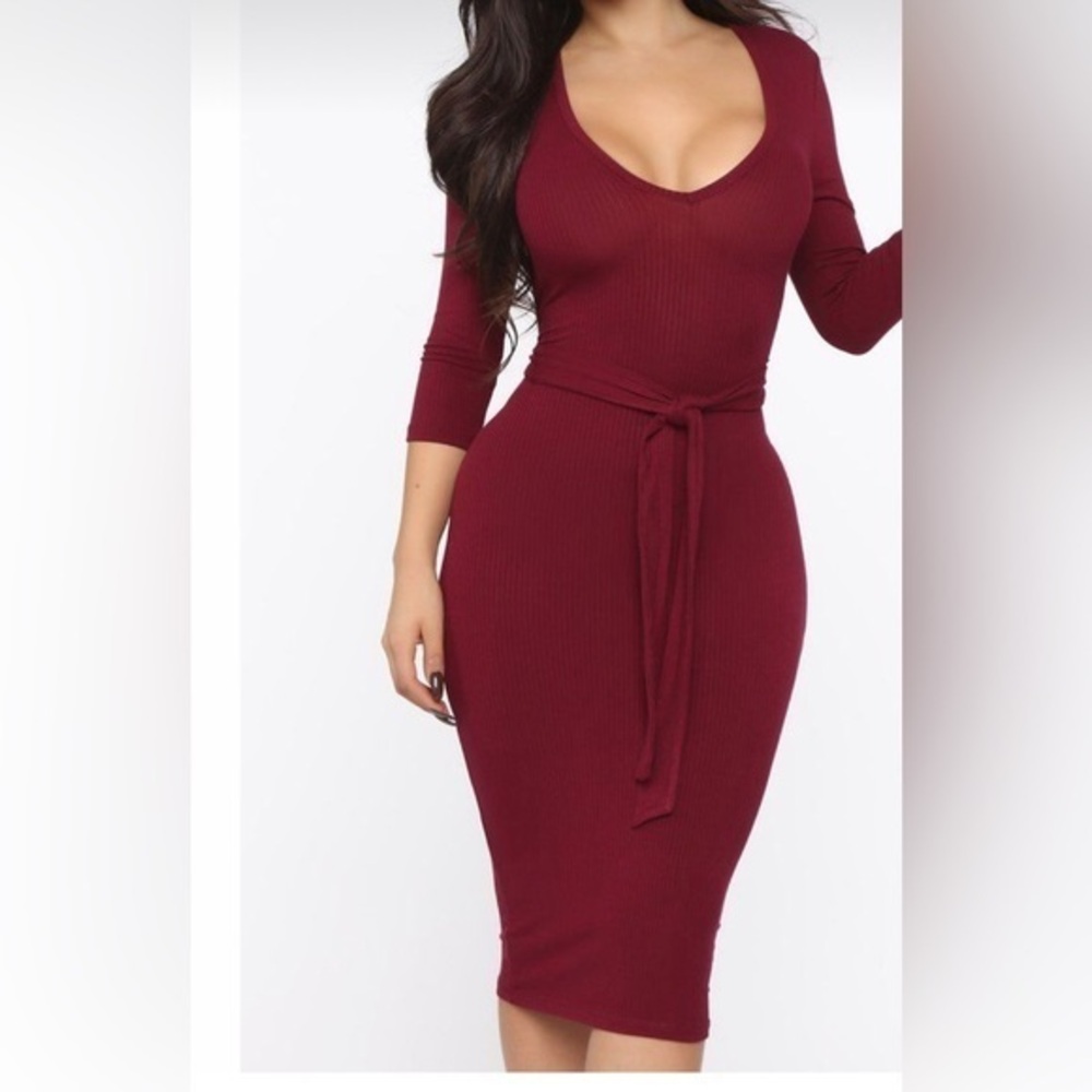 Fashion Nova Dress The long run midi dress